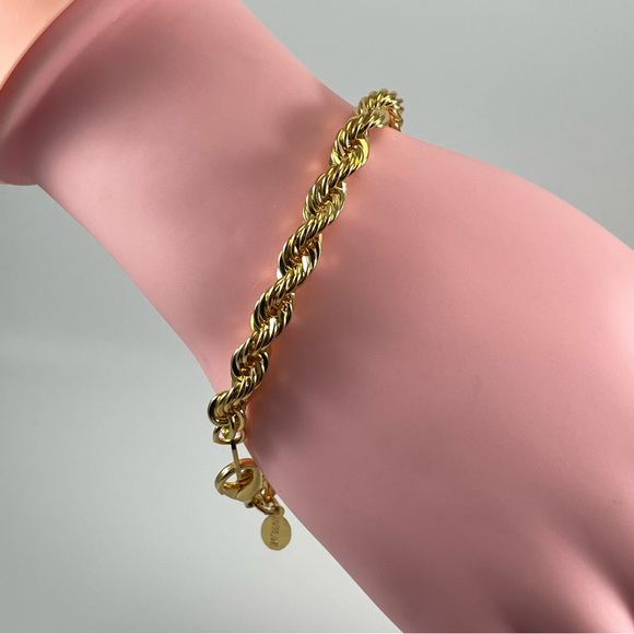 Park Lane Signed Vintage Twist Gold Plated Bracelet Stunning Classic - Picture 3 of 6